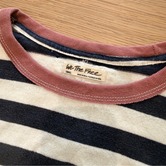 Free People We The Free Rose Stem Oversized Long Sleeve Tee - Picture 2 of 3